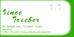 vince trieber business card